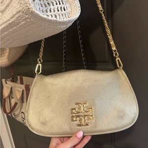 Gold Tory Burch Crossbody